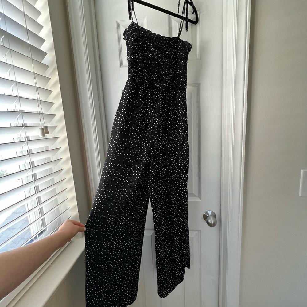 Black Polkadot Jumpsuit